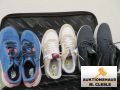 Koffer mit 4 Rollen, Inhalt: div. Herrenschuhe neu, 8 Paar, Gr. 2 und 43, ca. 9,2 kg, siehe Bilder