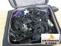 Koffer mit 4 Rollen, Inhalt: div. Kabel, ca. 9,3 kg, gebraucht, siehe Bilder