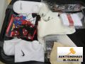 Koffer mit 4 Rollen, Inhalt: div. Socken neu, ca. 5,7 kg, gebraucht, siehe Bilder