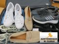 Koffer mit 4 Rollen, Inhalt: 13 Paar div. Herrenschuhe, Gr. 44 + 45, gebraucht, ca. 14 kg, siehe Bilder